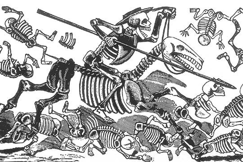 US Library of Congress | Jose Guadalupe Posada | La Calavera de Don Quijote